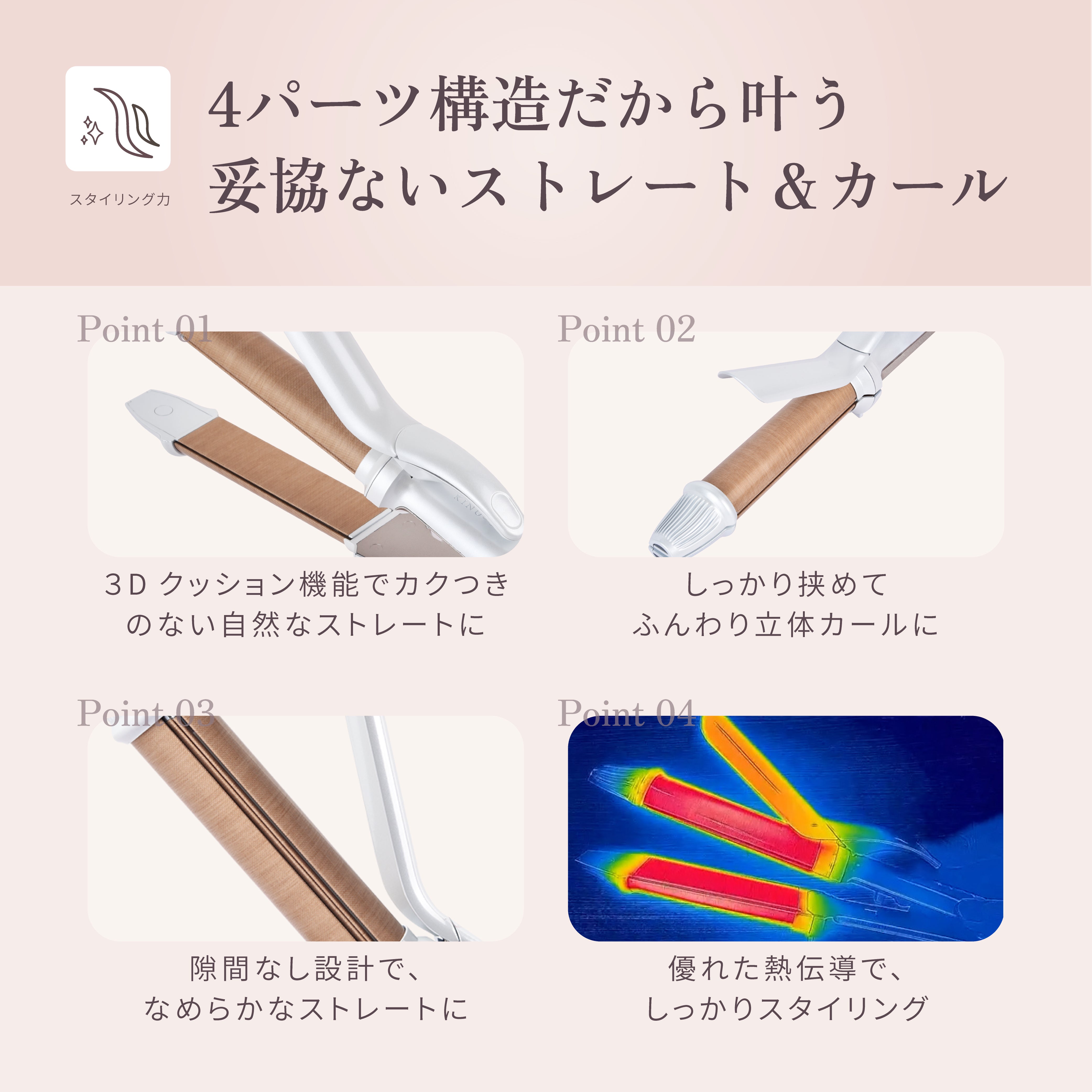 KINUJO キヌージョ 2WAY IRON 2ウェイ ストレートアイロン 32mm