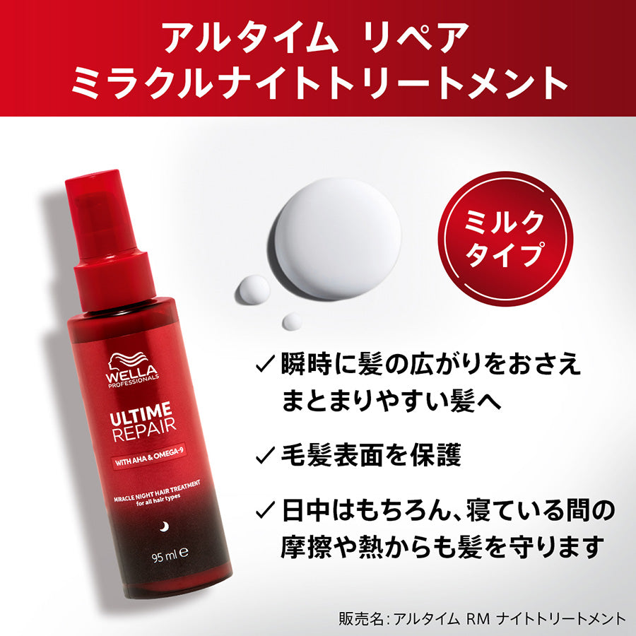 アルタイムリペア　ミラクルナイトトリートメント　ウエラ　WELLA RM 新品 正規販売店】WELLA ウエラ アルタイム リペア ミラクルナイト