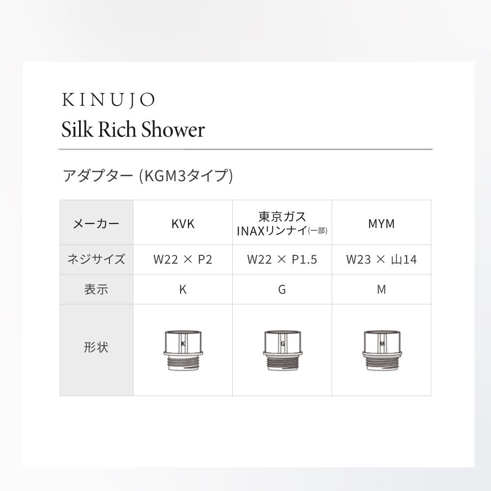 KINUJO キヌージョ シルク リッチ シャワー