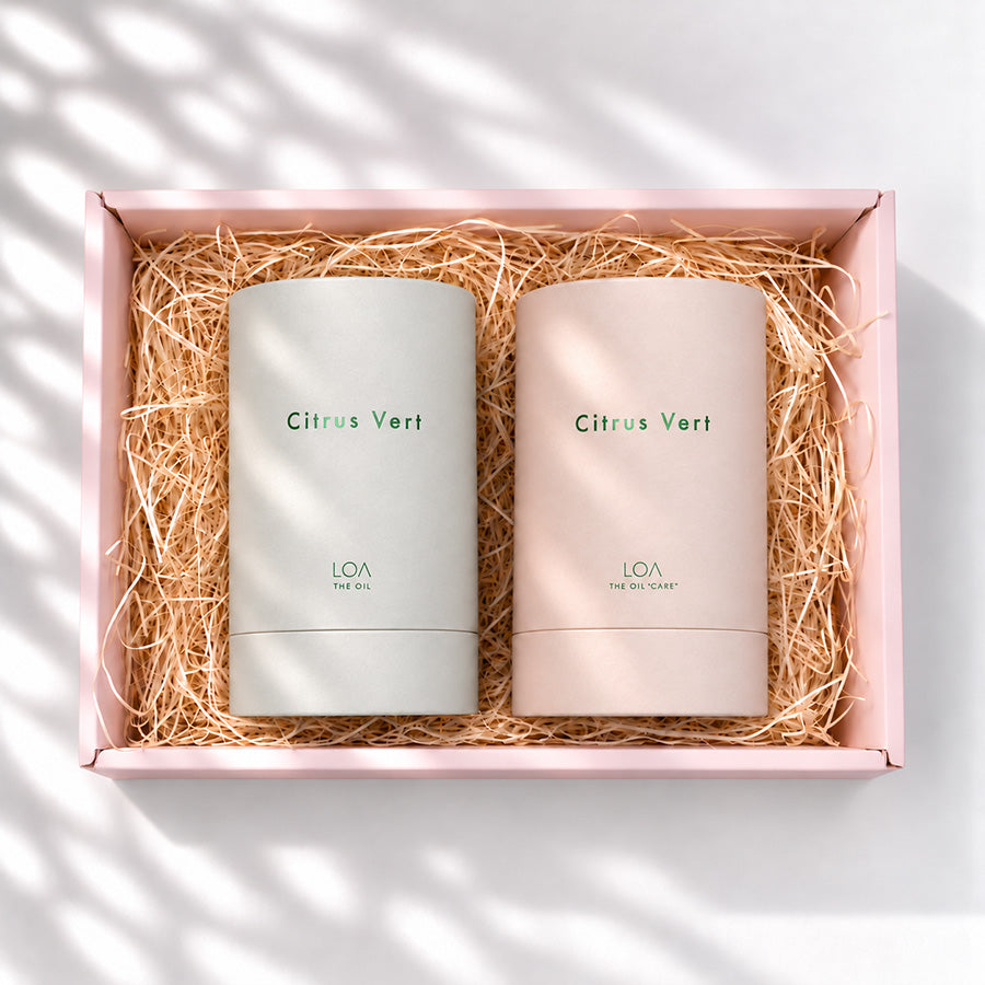 LOA THE OIL＋THE OIL "CARE" シトラスベール ギフト詰合せ 香りとダメージケアのオイル2点セット