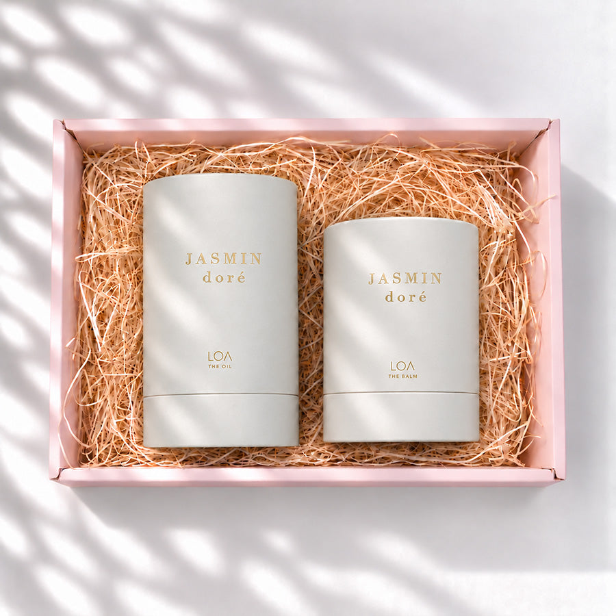 LOA THE OIL＋THE BALM ジャスミンドレ ギフト詰合せ 香りを楽しむオイル＆バーム2点セット