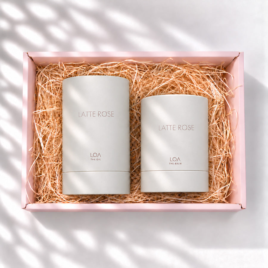 LOA THE OIL＋THE BALM ラテローズ ギフト詰合せ 香りを楽しむオイル＆バーム2点セット