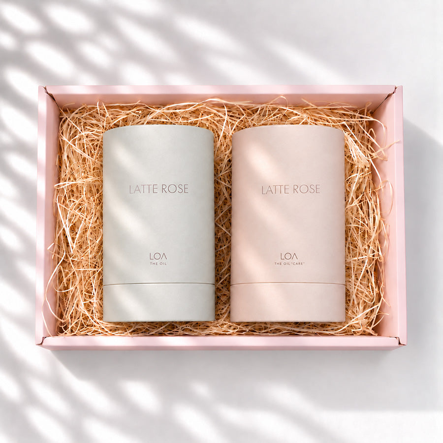 LOA THE OIL＋THE OIL "CARE" ラテローズ ギフト詰合せ 香りとダメージケアのオイル2点セット