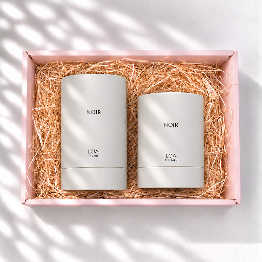 LOA THE OIL＋THE BALM ノワール ギフト詰合せ 香りを楽しむオイル＆バーム2点セット