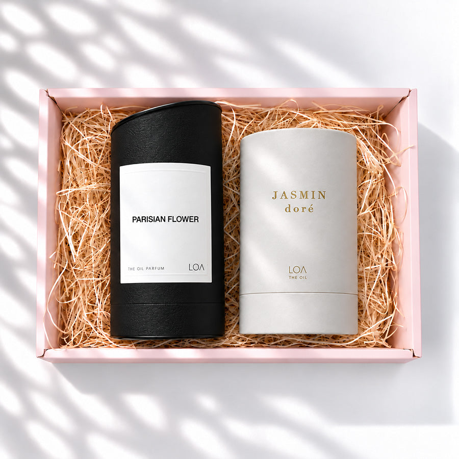LOA THE OIL PARFUM パリジャンフラワー＋THE OIL ジャスミンドレ ギフト詰合せ 華やかな花の香りを楽しむオイル2点セット