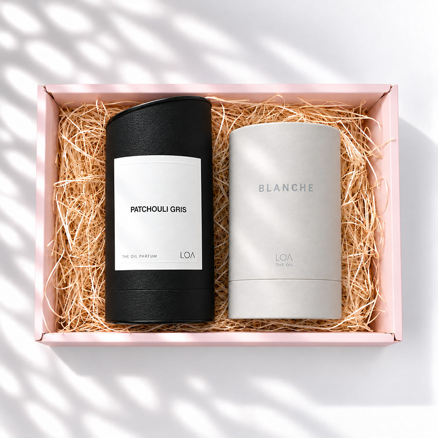 LOA THE OIL PARFUM パチョリグリス＋THE OIL ブランシュ ギフト詰合せ 上品な香りを纏うオイル2点セット