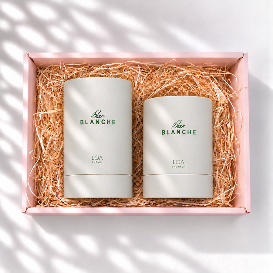 LOA THE OIL＋THE BALM ペアブランシュ ギフト詰合せ 香りを楽しむオイル＆バーム2点セット