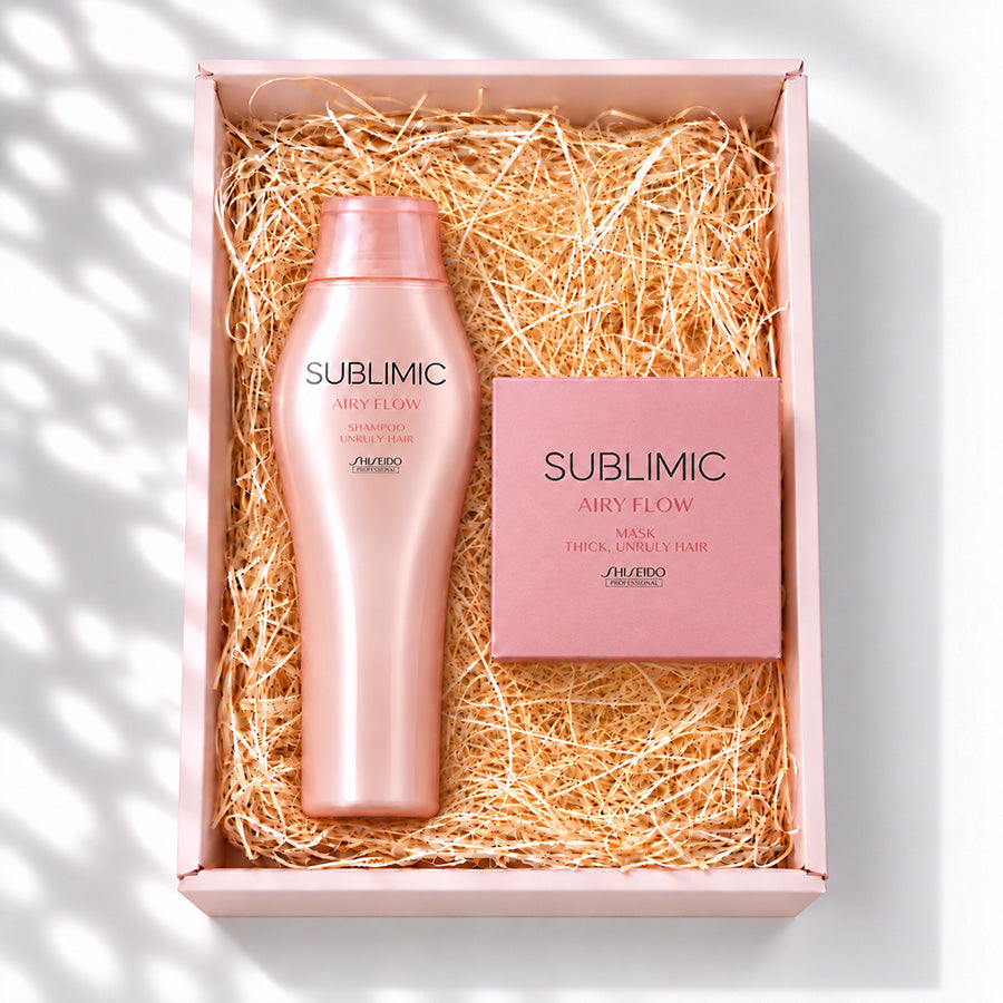 SUBLIMIC エアリーフロー シャンプー＋マスク(T) ギフト詰合せ 広がり集中ケア2点セット（太くまとまらない髪用）