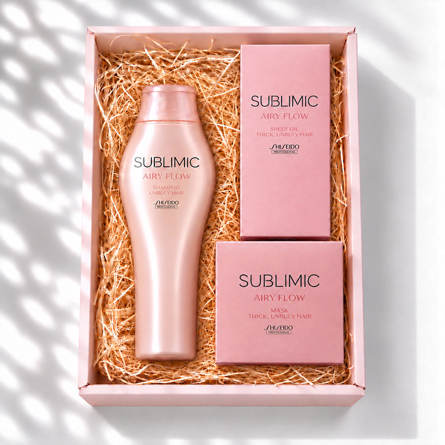 SUBLIMIC エアリーフロー シャンプー＋マスク(T)＋オイル ギフト詰合せ 軽やか仕上がり贅沢ケア3点セット